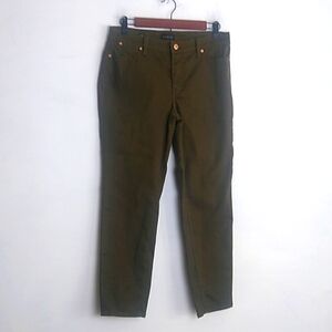 Talbots Womens Slim Ankle Jeans Size 8P Petite Olive Green NWOT Fall  Casual